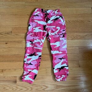 Pink Camouflage Jogger Pants